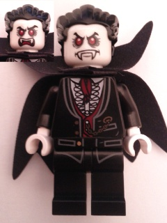 LEGO Minifigure-Lord Vampyre with Cape-Monster Fighters-MOF007-Creative Brick Builders